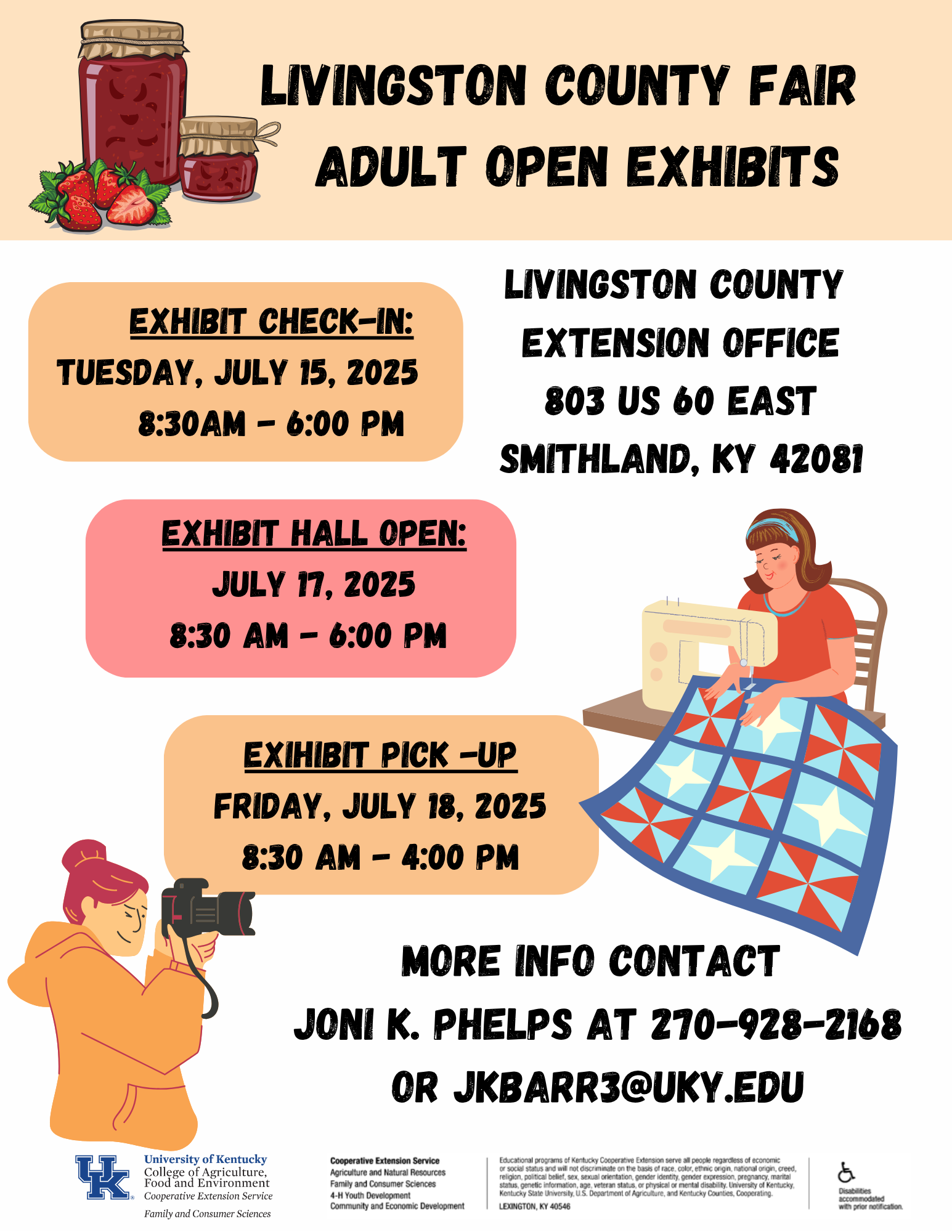 Exhibit check in schedule